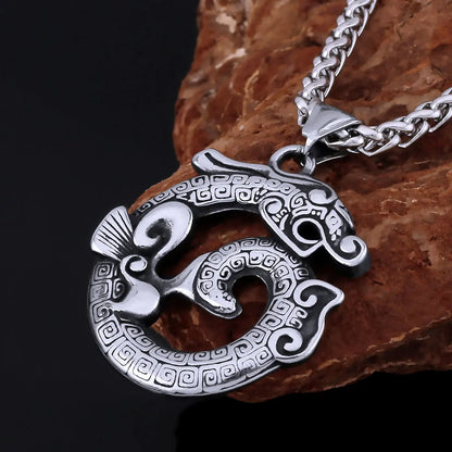 Dragon Tail Stainless Steel Necklace: A Bold Statement of Mythic Power