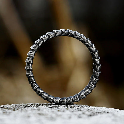 Stainless Steel Dragon Scale Ring For Women and Men